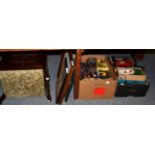 Model cars, pictures, piano stool etc