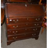 A mahogany bureau