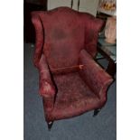 A 19th century wing back chair (for restoration)