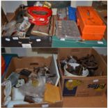 A quantity of clock tools etc (in five boxes)