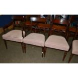 A set of six Regency dining chairs