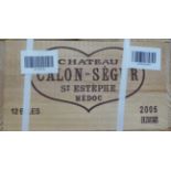 Chateau Calon-Segur 2005, Saint-Estephe, owc (twelve bottles)