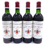 Chateau La Gaffeliere 1966, St Emilion Grand Cru (x4), owc (four bottles) U: top shoulder, with copy