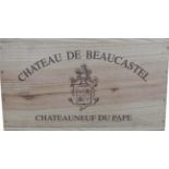 Chateau de Beaucastel Chateauneuf-du-Pape 2001, Rhone, half case, owc (six bottles)