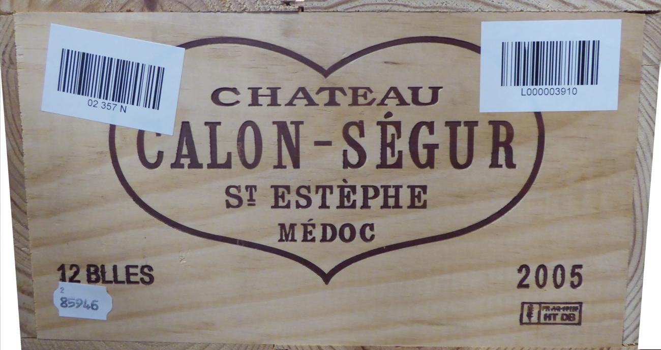 Chateau Calon-Segur 2005, Saint-Estephe, owc (twelve bottles)