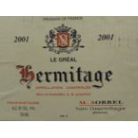 Domaine Marc Sorrel Hermitage 2001, Rhone, half case, oc (six bottles)