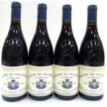 Domaine de Villeneuve Chateauneuf-du-Pape Les Vieilles Vignes 1996, Rhone (x4) (four bottles)
