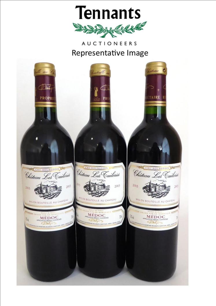 Chateau Les Tuileries 2003, Medoc Cru Bourgeois (x12) (twelve bottles)