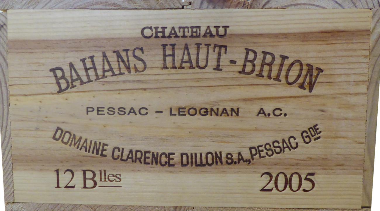 Chateau Bahans Haut-Brion 2005, Pessac-Leognan, owc (twelve bottles)