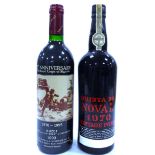 Quinta do Noval 1970, vintage port; 75th Anniversary Royal Corps of Signals 1993 Buzet (two