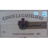 Chateau Canon-la-Gaffeliere 2001, St Emilion, owc (twelve bottles)