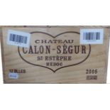 Chateau Calon-Segur 2005, Saint-Estephe, owc (twelve bottles)