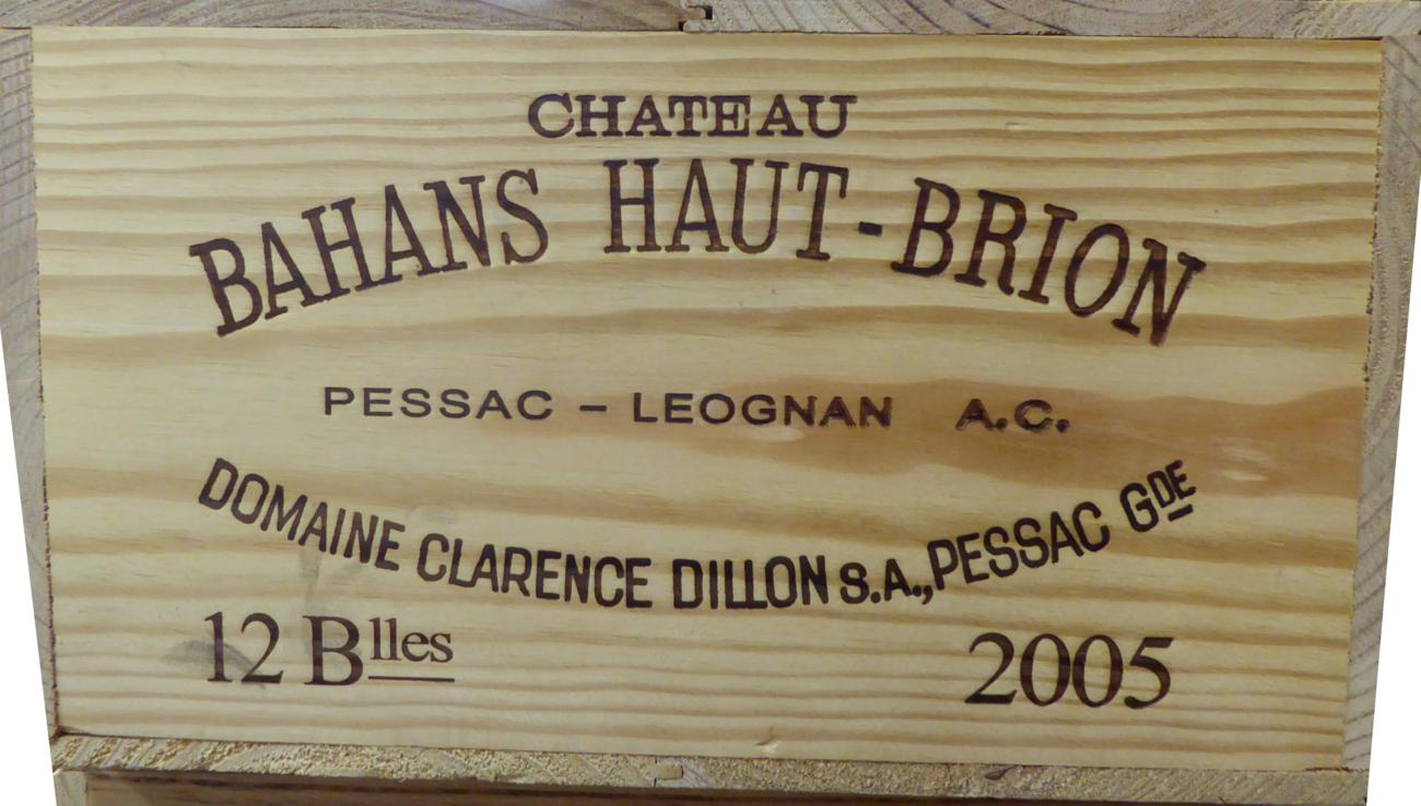 Chateau Bahans Haut-Brion 2005, Pessac-Leognan, owc (twelve bottles)