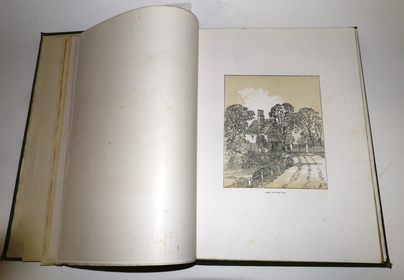 Rimmer (Alfred) Stonyhurst Illustrated, 1884, London, Burns and Oates, folio, tinted plates with - Image 2 of 2