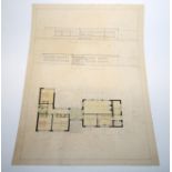 A.T. PINE, ARCHITECTURAL DRAUGHTSMAN An archive of 1930s and 1940s original designs, plans and
