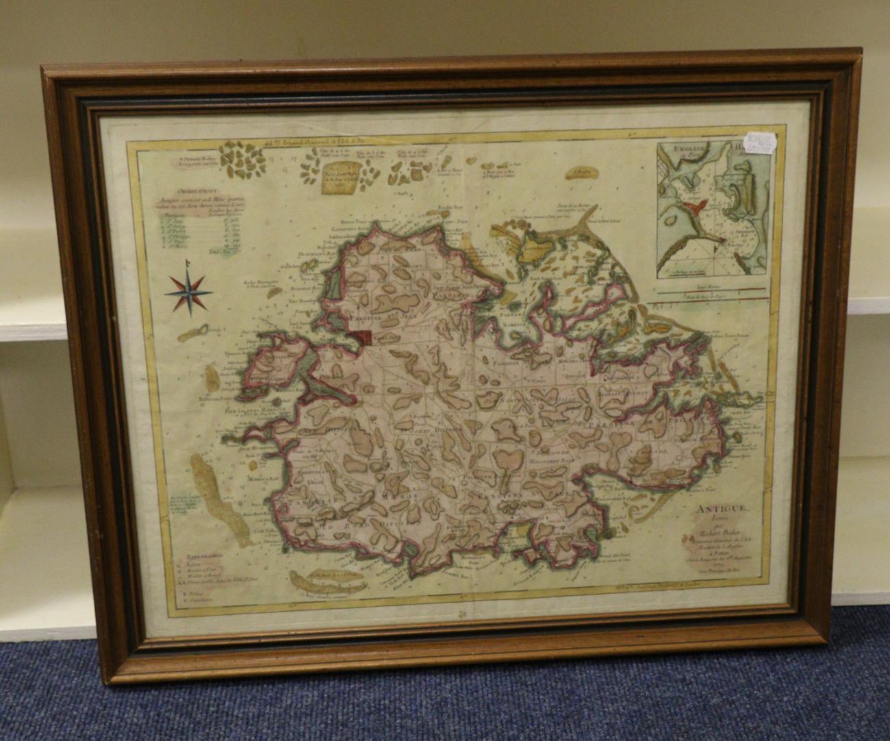 Baker (Robert, Surveyor) [Map of Antigua] Antigue, Levee par Robert Baker, Arpenteur General de l'