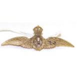 A Royal Flying Corps sweetheart brooch, measures 5.8cm by 2.2cm The brooch is in good condition.