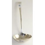 A George III silver sauce ladle, London 1813, 6oz 6.8ozt