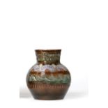 Christopher Dresser for Linthorpe Pottery: A Vase, repeating designs, impressed LINTHORPE Chr