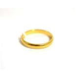 A 22ct gold band ring