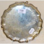 A small silver salver, Adie Bros, Birmingham 193512.5ozt