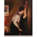 After Jack Vettriano (b.1951) Scottish ''Game On'' Signed in pencil, numbered 174/495, a colour