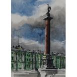 Attributed to John Piper CH (1903-1992) View of the Alexander column and the Hermitage, St