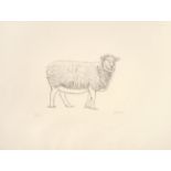 Henry Moore OM, CH, FBA (1898-1986) ''Sheep Standing'' Signed and numbered III/X, a black and