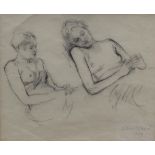 John Stanton Ward (1917-2007) Study of a reclining nude Signed and dated 1959, 21.5cm by 25.5cm