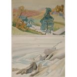 Edith Lawrence (1890-1973) ''Near Lands End'' Signed, inscribed and priced £10.10.0, pencil and