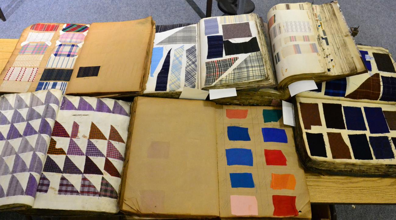 ~ Viewing essential Textile samples: A collection of six late 19th / early 20th century textile