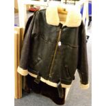 Sheepskin flying jacket, beaver lamb coat and fur stole (3)