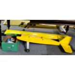 Two model flying aeroplanes, one with petrol motor, with remote control (2)