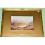 D. Watts, Llyn Gwynnant, North Wales, gouache, signed and titled