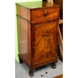 A 19th century mahogany wine cabinet Recently polished and restored therefore in good cosmetic