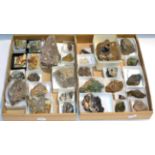 Two Trays of Mineral Specimens, mostly from the English Lake District and the Eden Valley