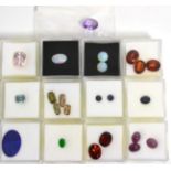 A Quantity of Loose Gemstones, including an amethyst, three opals, five citrines, four andalusite,