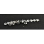 Sixteen Loose Round Brilliant Cut Diamonds, estimated diamond weight 0.10 carat each