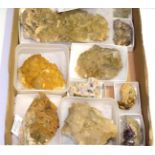 Ten Mineral Specimens From Coldstones Quarry, Greenhow Hill, Pately Bridge, North Yorkshire,