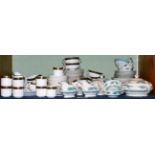 Royal Doulton Harlow pattern part dinner service together with Booths Dragon ware part dinner