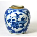 Chinese blue and white jar Generally good condition