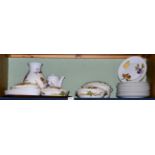 A quantity of Royal Worcester Evesham tea and dinner wares (two shelves)