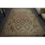 A Kilim rug approx 9ft x 6.5ft