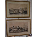 Two engravings of Highland scenes