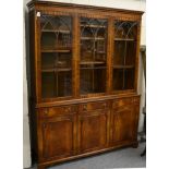 A Bevan Funnell glazed bookcase cabinet