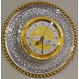 A crystal wall clock