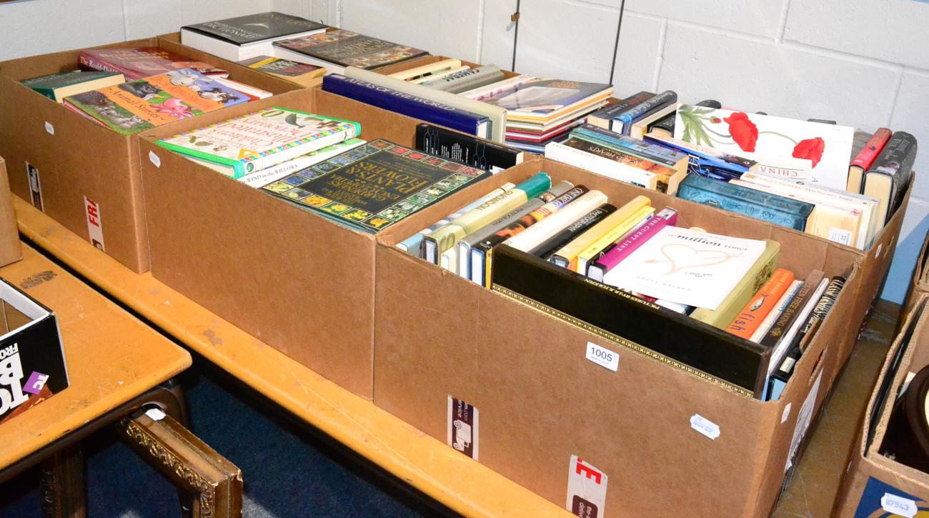 Six boxes of various reference books including gardening, photography etc