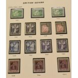 British Guiana. 1938 to 1952 Definitive set mint with most of the perf, shade and watermark