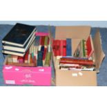 A quantity of assorted books including children's (two boxes)
