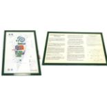 Wimbledon Original Wall Signage (i) Large map for 2000 Championships (ii) Small map for 1997 (iii)